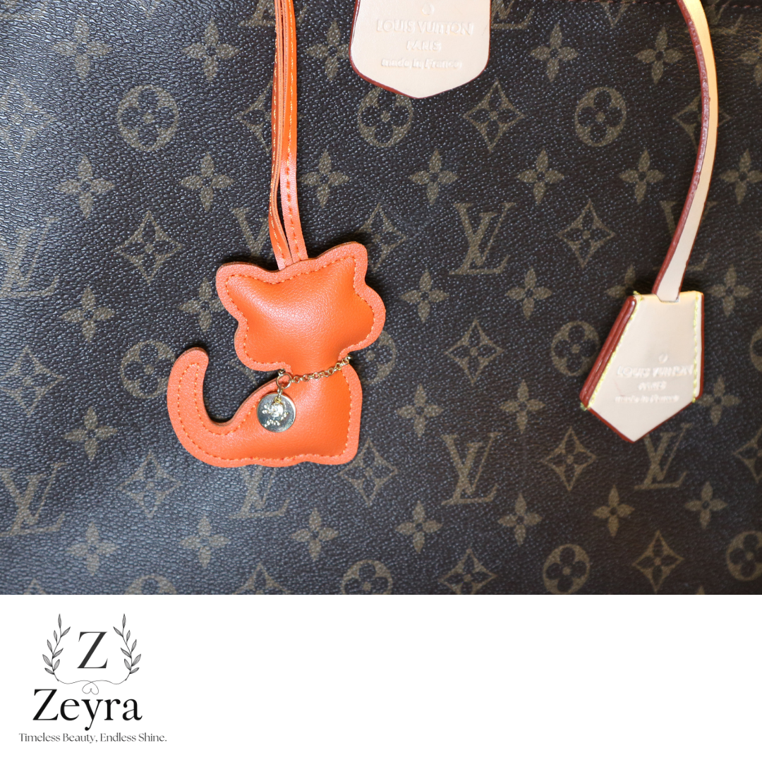 Luna Cat – Taschenanhänger in Katzenform mit Glitzer-Detail | Zeyra | Versand aus DE
