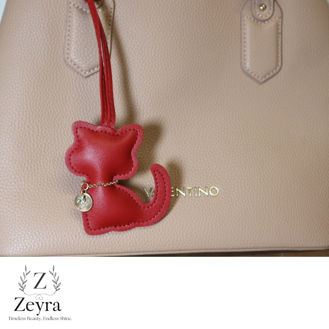 Luna Cat – Taschenanhänger in Katzenform mit Glitzer-Detail | Zeyra | Versand aus DE