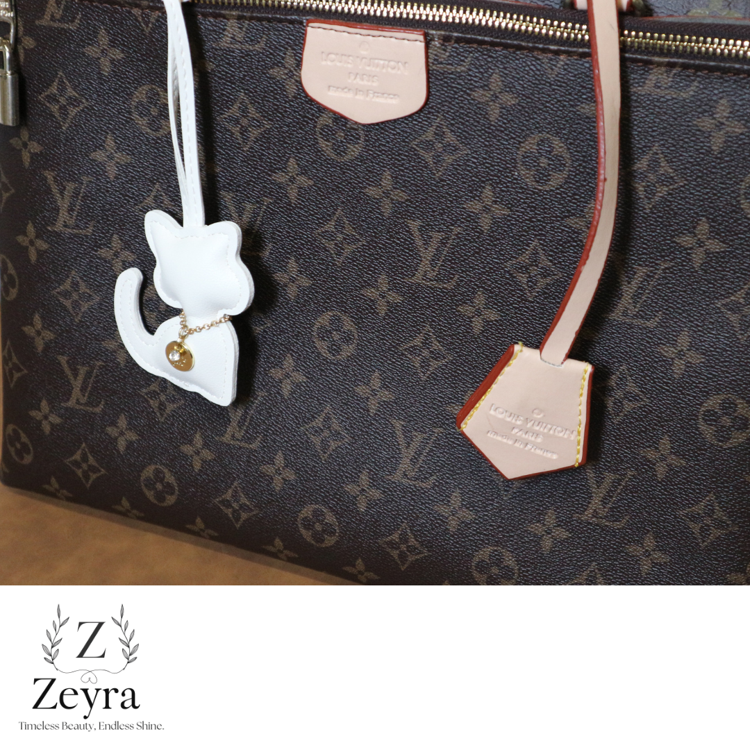 Luna Cat – Taschenanhänger in Katzenform mit Glitzer-Detail | Zeyra | Versand aus DE