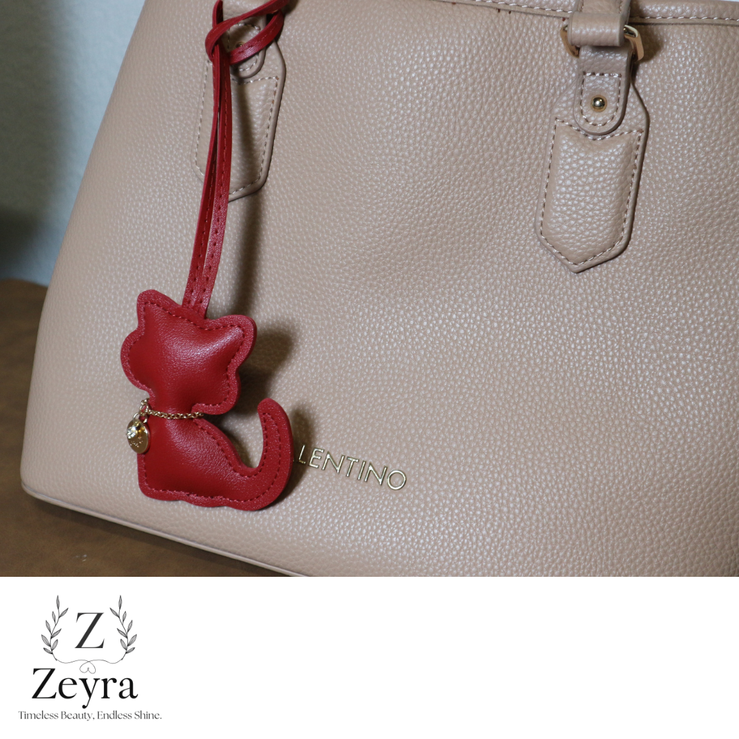 Luna Cat – Taschenanhänger in Katzenform mit Glitzer-Detail | Zeyra | Versand aus DE