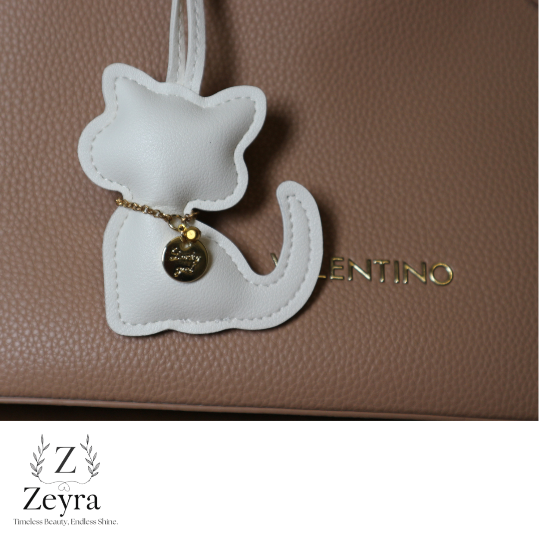 Luna Cat – Taschenanhänger in Katzenform mit Glitzer-Detail | Zeyra | Versand aus DE