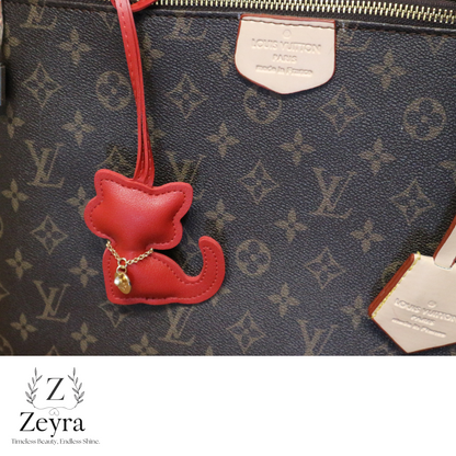 Luna Cat – Taschenanhänger in Katzenform mit Glitzer-Detail | Zeyra | Versand aus DE