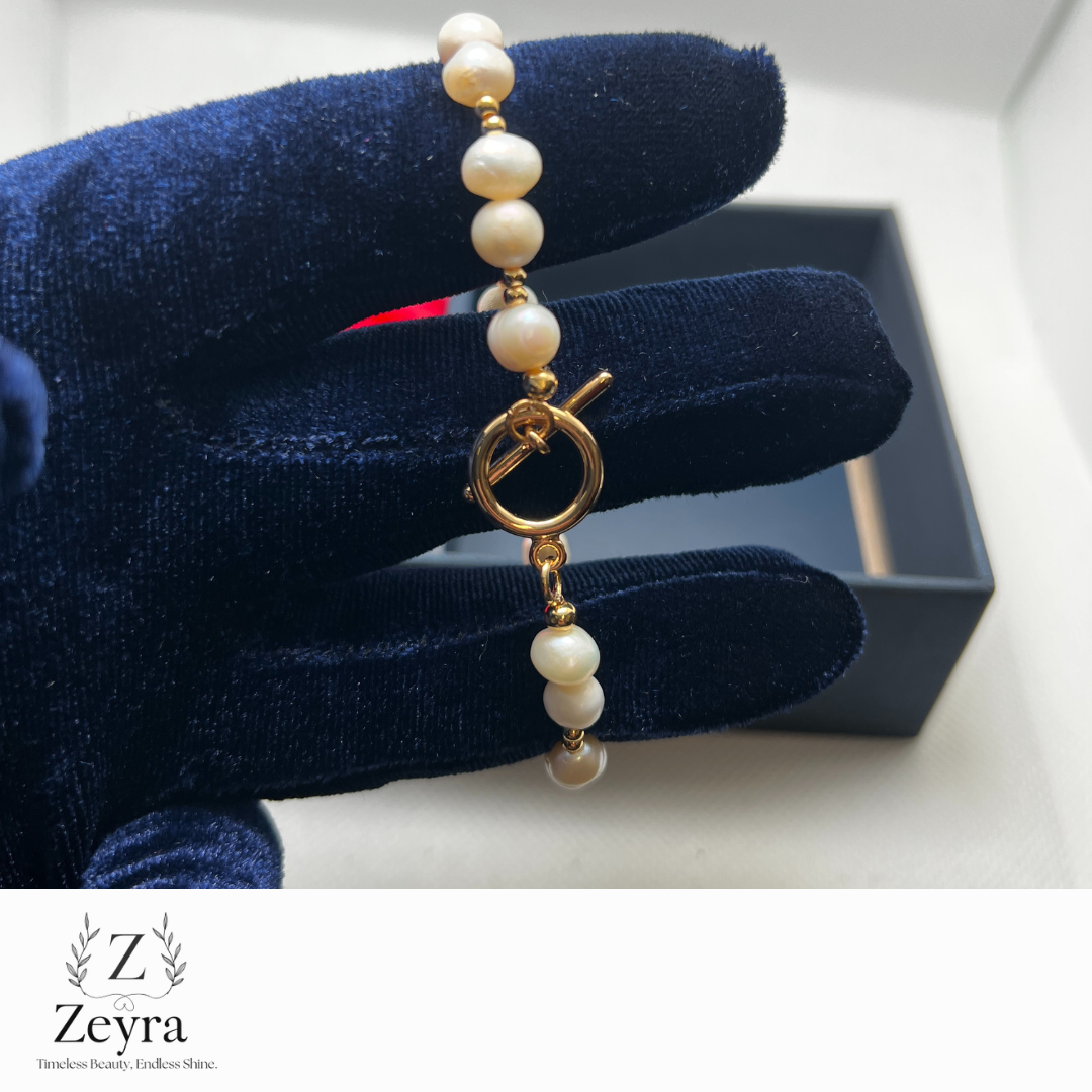 Zeyra Luma – Elegantes Perlenarmband mit Goldverschluss | Zeyra | Versand aus DE