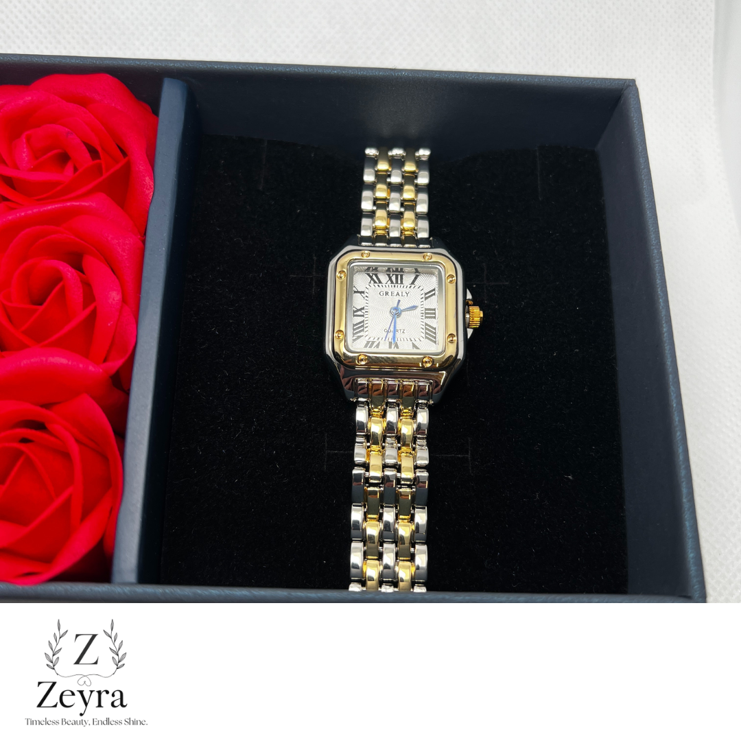 Zeyra Aurelia – Damenarmbanduhr mit Quarzwerk & römischen Ziffern | Elegant & stilvoll | Versand aus DE