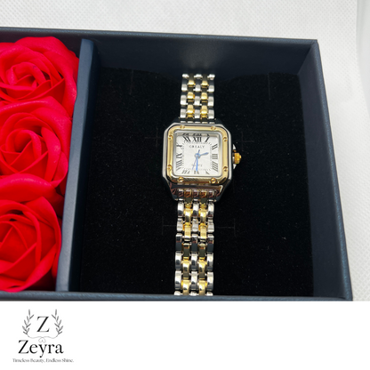 Zeyra Aurelia – Damenarmbanduhr mit Quarzwerk & römischen Ziffern | Elegant & stilvoll | Versand aus DE