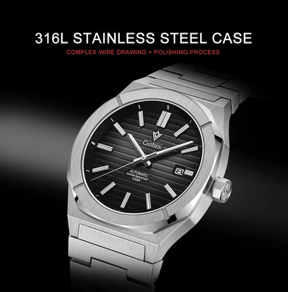 Cadisen Automatik Taucheruhr – Retro Luxury Diver, MIYOTA 8215, 100M wasserdicht, Saphirglas | Zeyra | Versand aus D