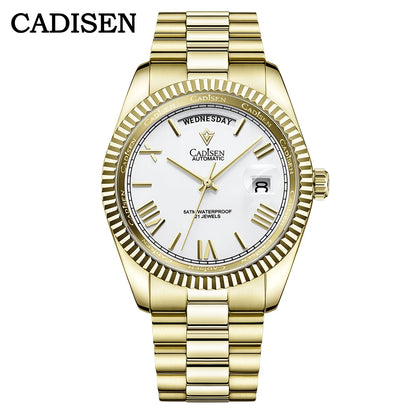Cadisen Automatik Herrenuhr – Meteoriten-Zifferblatt, MIYOTA 8285, 100m wasserdicht | Zeyra | Versand aus D