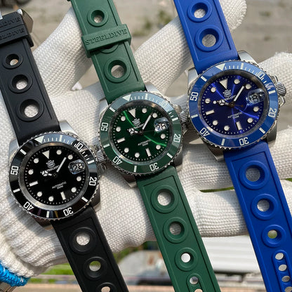 Steeldive SD1953 – Automatische Taucheruhr 41mm mit Keramik-Lünette & 30ATM Wasserdichte | Zeyra | Versand aus D