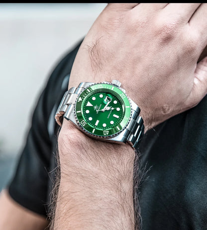 ADDIESDIVE Herren Edelstahl Uhr – Business & Sport Chronograph | Waterproof Quartz Watch | Zeyra® | Luxus für Alltag & Freizeit