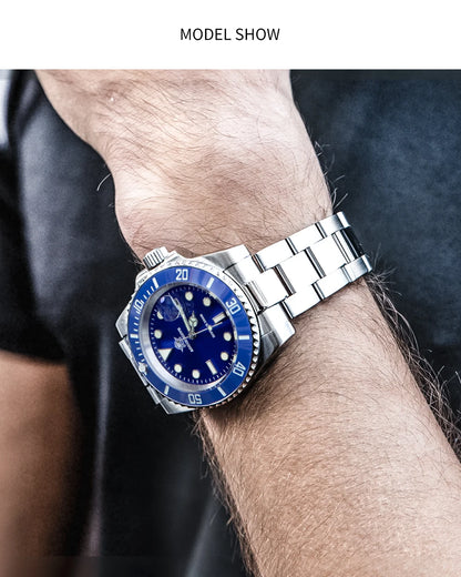 ADDIESDIVE Herren Edelstahl Uhr – Business & Sport Chronograph | Waterproof Quartz Watch | Zeyra® | Luxus für Alltag & Freizeit