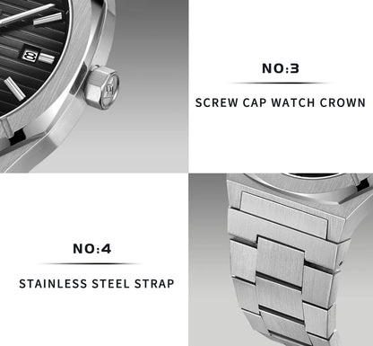Cadisen Automatik Taucheruhr – Retro Luxury Diver, MIYOTA 8215, 100M wasserdicht, Saphirglas | Zeyra | Versand aus D