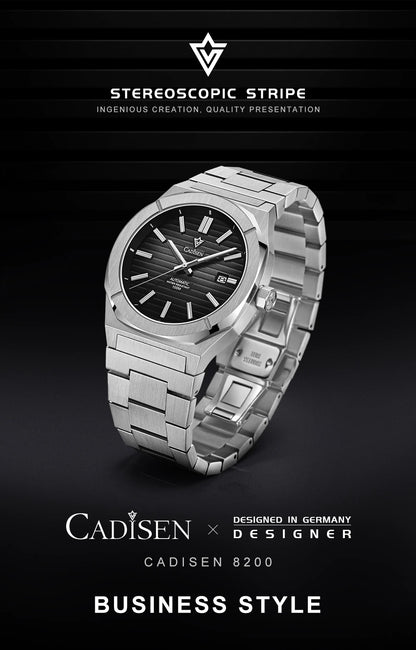 Cadisen Automatik Taucheruhr – Retro Luxury Diver, MIYOTA 8215, 100M wasserdicht, Saphirglas | Zeyra | Versand aus D