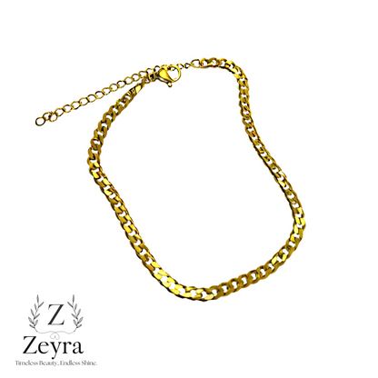 Sleek Chain – Filigranes vergoldetes Armband aus Edelstahl, Elegant & Zeitlos | Zeyra | Versand aus DE