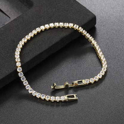 Zeyra® Multicolor Tennisarmband – Zirkonia Armband für Damen & Herren | 2.5–5 mm Glieder | Luxus-Schmuck für Hochzeit & Party | Versand aus DE
