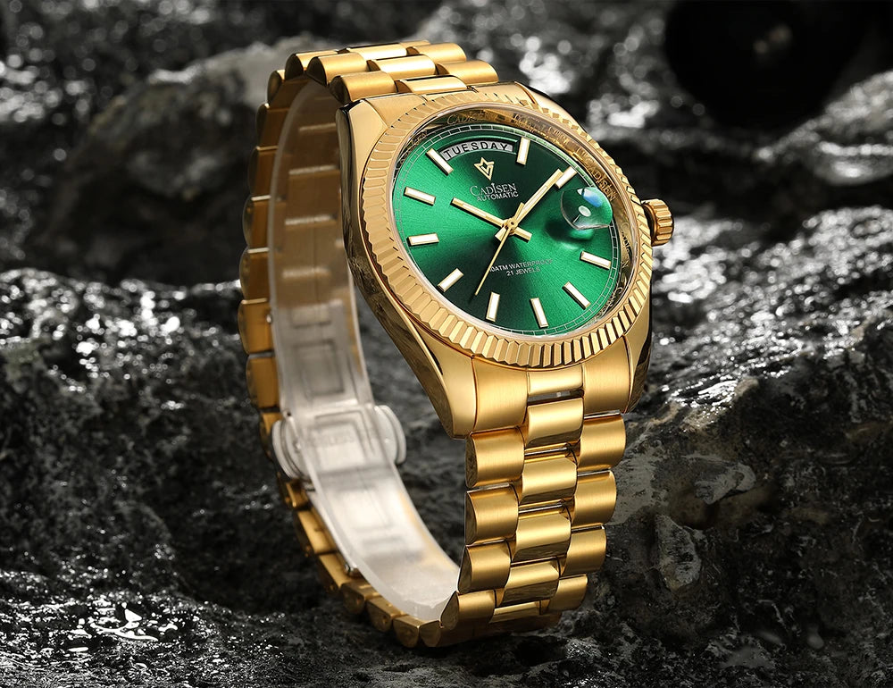 Cadisen DD40 Automatik Herrenuhr – Luxusdesign, MIYOTA 8285, AR-Saphirglas, 100M wasserdicht | Zeyra | Versand aus D
