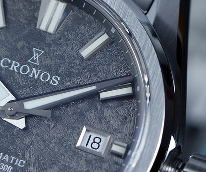 Cronos Men Watch 39mm Automatic Wristwatches White Dial Solid Links Sapphire 10 ATM L6037M
