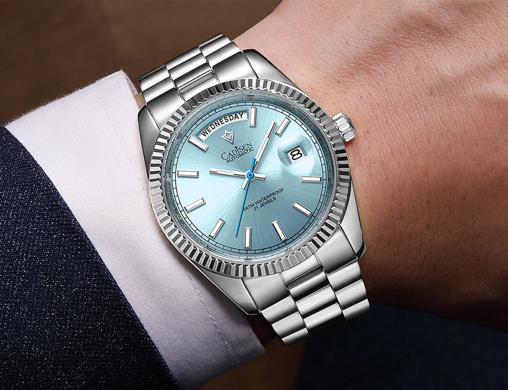 Cadisen DD40 Automatik Herrenuhr – Luxusdesign, MIYOTA 8285, AR-Saphirglas, 100M wasserdicht | Zeyra | Versand aus D