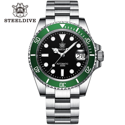 Steeldive SD1953 – Automatische Taucheruhr 41mm mit Keramik-Lünette & 30ATM Wasserdichte | Zeyra | Versand aus D