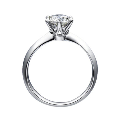 925 Sterling Silber Verlobungsring Damen – Zirkonia 1–3ct, klassischer Solitär | Hochzeit & Geschenk | Zeyra | Versand aus D
