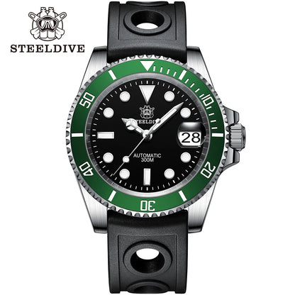Steeldive SD1953 – Automatische Taucheruhr 41mm mit Keramik-Lünette & 30ATM Wasserdichte | Zeyra | Versand aus D