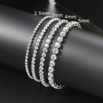 Zeyra® Multicolor Tennisarmband – Zirkonia Armband für Damen & Herren | 2.5–5 mm Glieder | Luxus-Schmuck für Hochzeit & Party | Versand aus DE