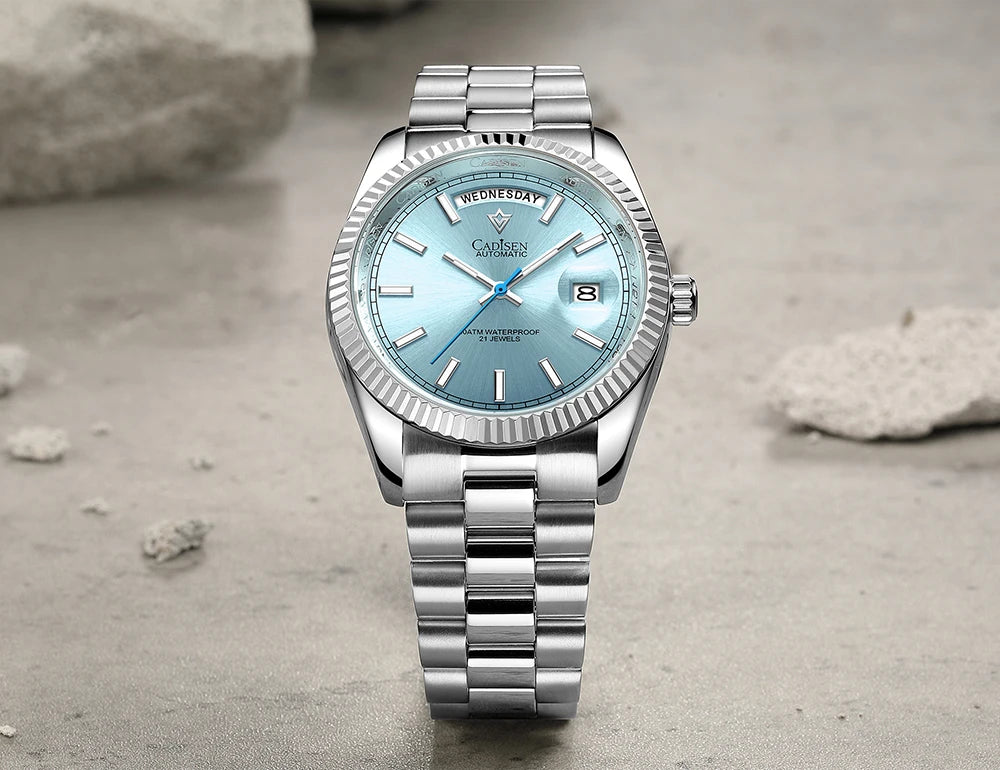 Cadisen DD40 Automatik Herrenuhr – Luxusdesign, MIYOTA 8285, AR-Saphirglas, 100M wasserdicht | Zeyra | Versand aus D