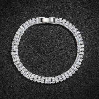 925 Sterling Silber Armband – Elegantes Damenarmband mit Zirkonia, 18cm | Zeyra | Versand aus D