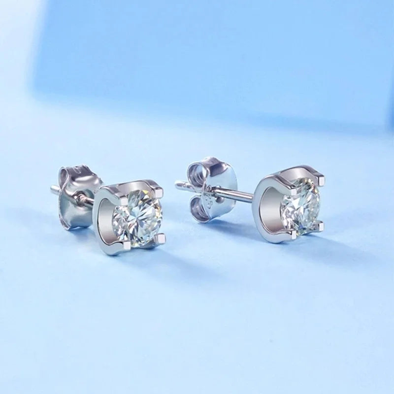Moissanite Schmuckset Damen – 3ct D Color, 925 Sterling Silber (Ohrringe & Halskette) | Hochzeit & Verlobung | Zeyra | Versand aus D