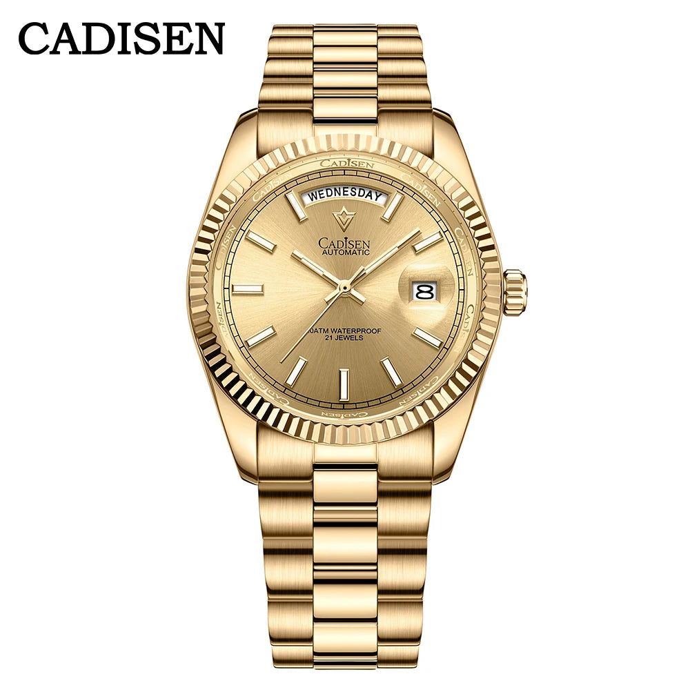Cadisen DD40 Automatik Herrenuhr – Luxusdesign, MIYOTA 8285, AR-Saphirglas, 100M wasserdicht | Zeyra | Versand aus D