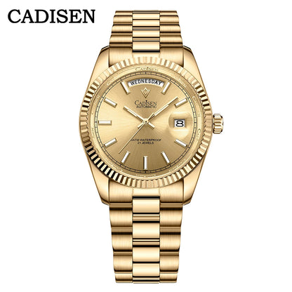 Cadisen DD40 Automatik Herrenuhr – Luxusdesign, MIYOTA 8285, AR-Saphirglas, 100M wasserdicht | Zeyra | Versand aus D