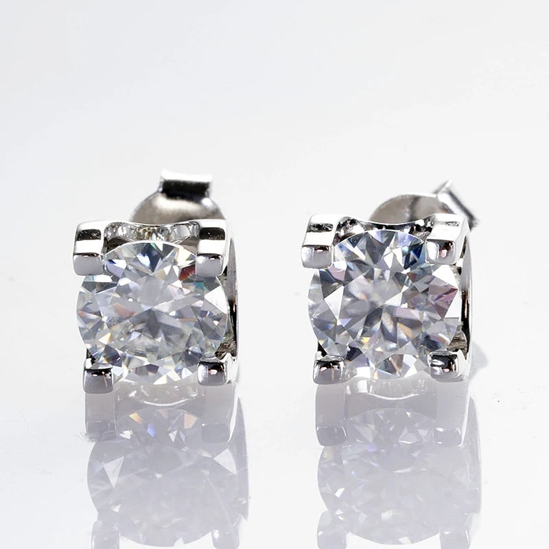 Moissanite Schmuckset Damen – 3ct D Color, 925 Sterling Silber (Ohrringe & Halskette) | Hochzeit & Verlobung | Zeyra | Versand aus D