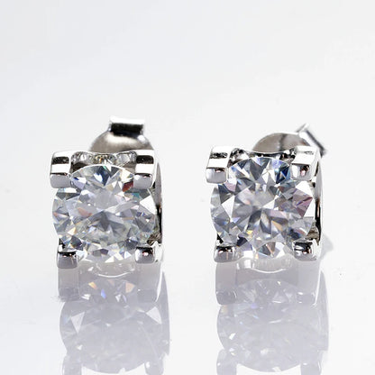 Moissanite Schmuckset Damen – 3ct D Color, 925 Sterling Silber (Ohrringe & Halskette) | Hochzeit & Verlobung | Zeyra | Versand aus D