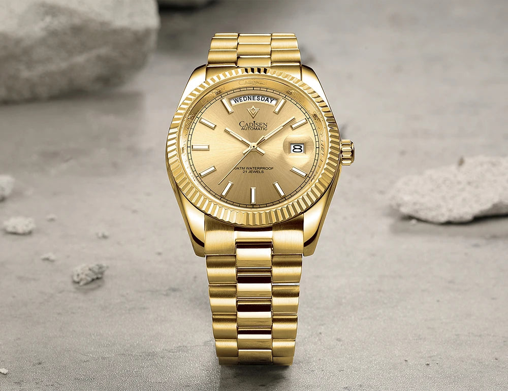 Cadisen DD40 Automatik Herrenuhr – Luxusdesign, MIYOTA 8285, AR-Saphirglas, 100M wasserdicht | Zeyra | Versand aus D