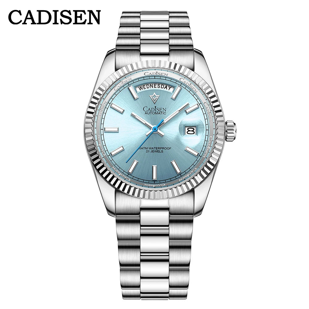 Cadisen DD40 Automatik Herrenuhr – Luxusdesign, MIYOTA 8285, AR-Saphirglas, 100M wasserdicht | Zeyra | Versand aus D