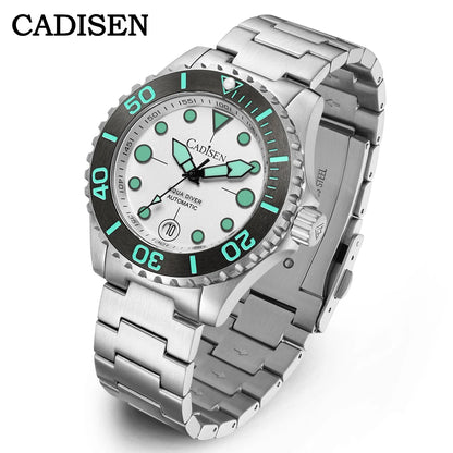 Cadisen Aqua Diver 2024 – Luxus-Automatik Herrenuhr, NH35A, 100M wasserdicht, Luminous | Zeyra | Versand aus D