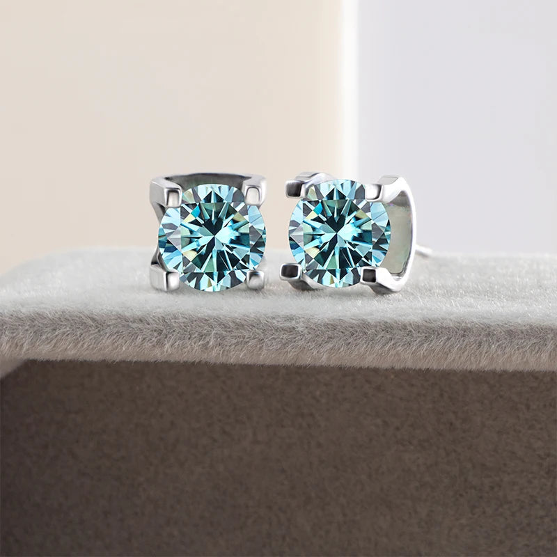 Moissanite Schmuckset Damen – 3ct D Color, 925 Sterling Silber (Ohrringe & Halskette) | Hochzeit & Verlobung | Zeyra | Versand aus D