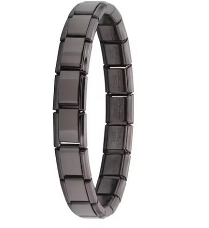 Italienisches Elastik-Armband – 9 mm Edelstahl Charm Bracelet für Damen | Modischer Stretch-Bangle | Zeyra® | Versand aus DE