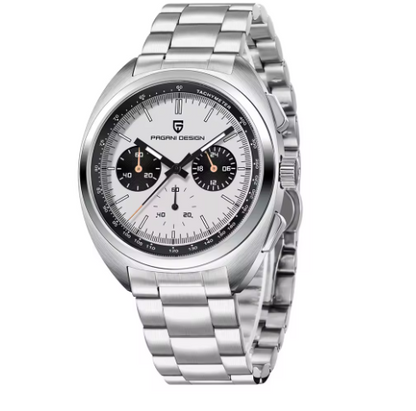 PAGANI DESIGN Herren-Chronograph – Luxus Sportuhr mit VK63 Quarzwerk & Saphirglas | Wasserdicht & Echtlederarmband | Zeyra® | Versand aus DE