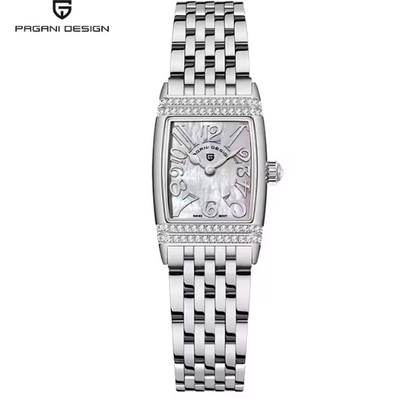 Pagani Design Damenarmbanduhr – Luxus Quarzuhr mit Saphirglas | Edelstahl & Wasserdicht bis 50 m | Elegantes Accessoire für stilvolle Frauen | Zeyra® Edition