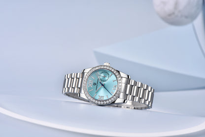 PAGANI DESIGN 2024 Damen Armbanduhr – 32 mm Luxus Quarzuhr | Elegant, Wasserdicht & Saphirglas | Zeyra® | Versand aus DE