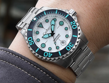 Cadisen Aqua Diver 2024 – Luxus-Automatik Herrenuhr, NH35A, 100M wasserdicht, Luminous | Zeyra | Versand aus D