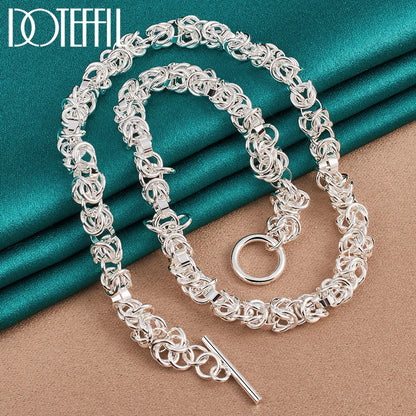 925 Sterling Silber Schmuckset – Halskette & Armband, 2-teilig, Klassisches Design Unisex | Zeyra | Versand aus D