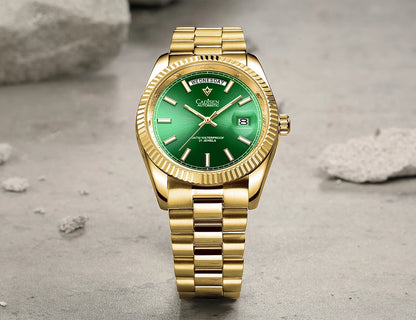 Cadisen DD40 Automatik Herrenuhr – Luxusdesign, MIYOTA 8285, AR-Saphirglas, 100M wasserdicht | Zeyra | Versand aus D