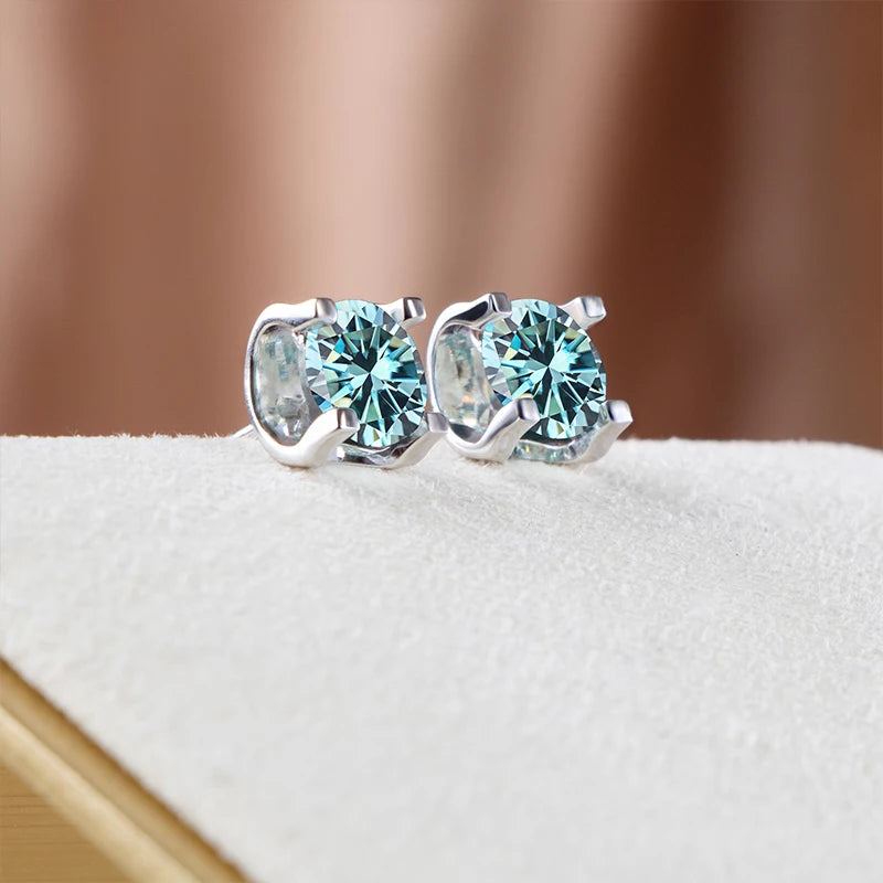 Moissanite Schmuckset Damen – 3ct D Color, 925 Sterling Silber (Ohrringe & Halskette) | Hochzeit & Verlobung | Zeyra | Versand aus D