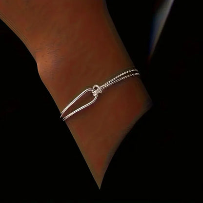 925 Sterling Silber Armband Damen – Minimalistisches Geometrisches Design, Elegant & Exquisit | Zeyra | Versand aus D