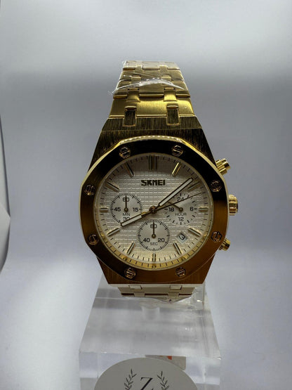 Zeyra RoyalChrono – Luxus-Chrono-Armbanduhr im Royal-Oak-Design | Gold & Silber Varianten | Edelstahlarmband | Quarzwerk | Versand aus DE