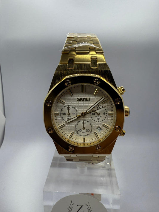 Zeyra RoyalChrono – Luxus-Chrono-Armbanduhr im Royal-Oak-Design | Gold & Silber Varianten | Edelstahlarmband | Quarzwerk | Versand aus DE