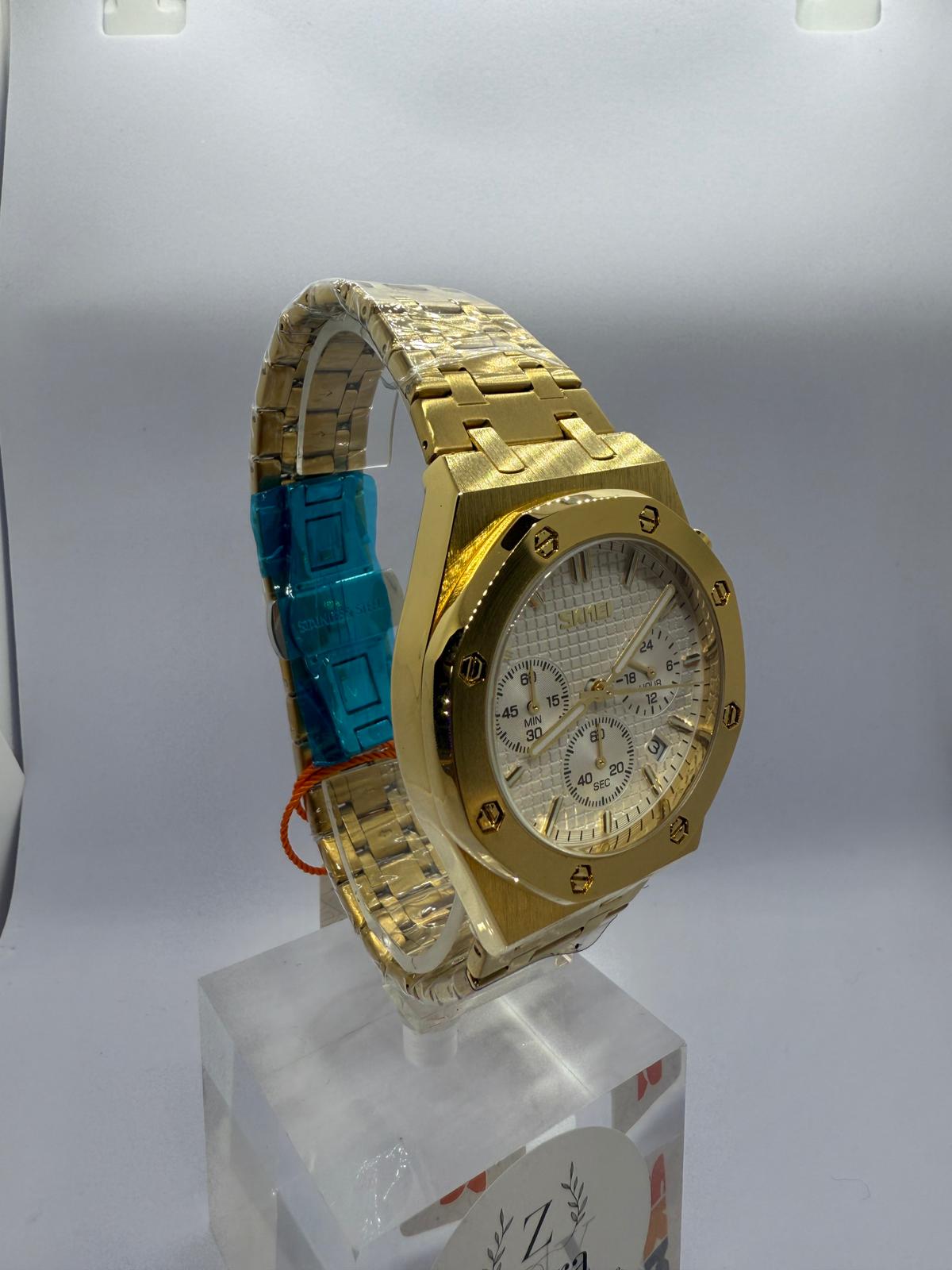 Zeyra RoyalChrono – Luxus-Chrono-Armbanduhr im Royal-Oak-Design | Gold & Silber Varianten | Edelstahlarmband | Quarzwerk | Versand aus DE