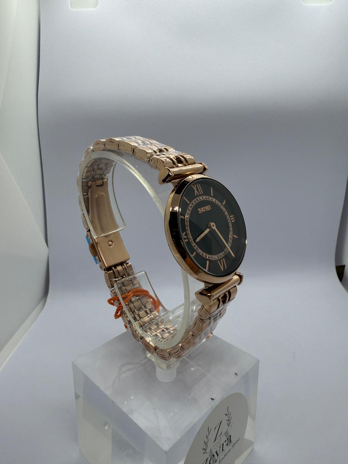 Zeyra Roman Pearl – Damen Quarz Uhr mit Zweiton-Edelstahlarmband | Zeyra | Versand aus DE