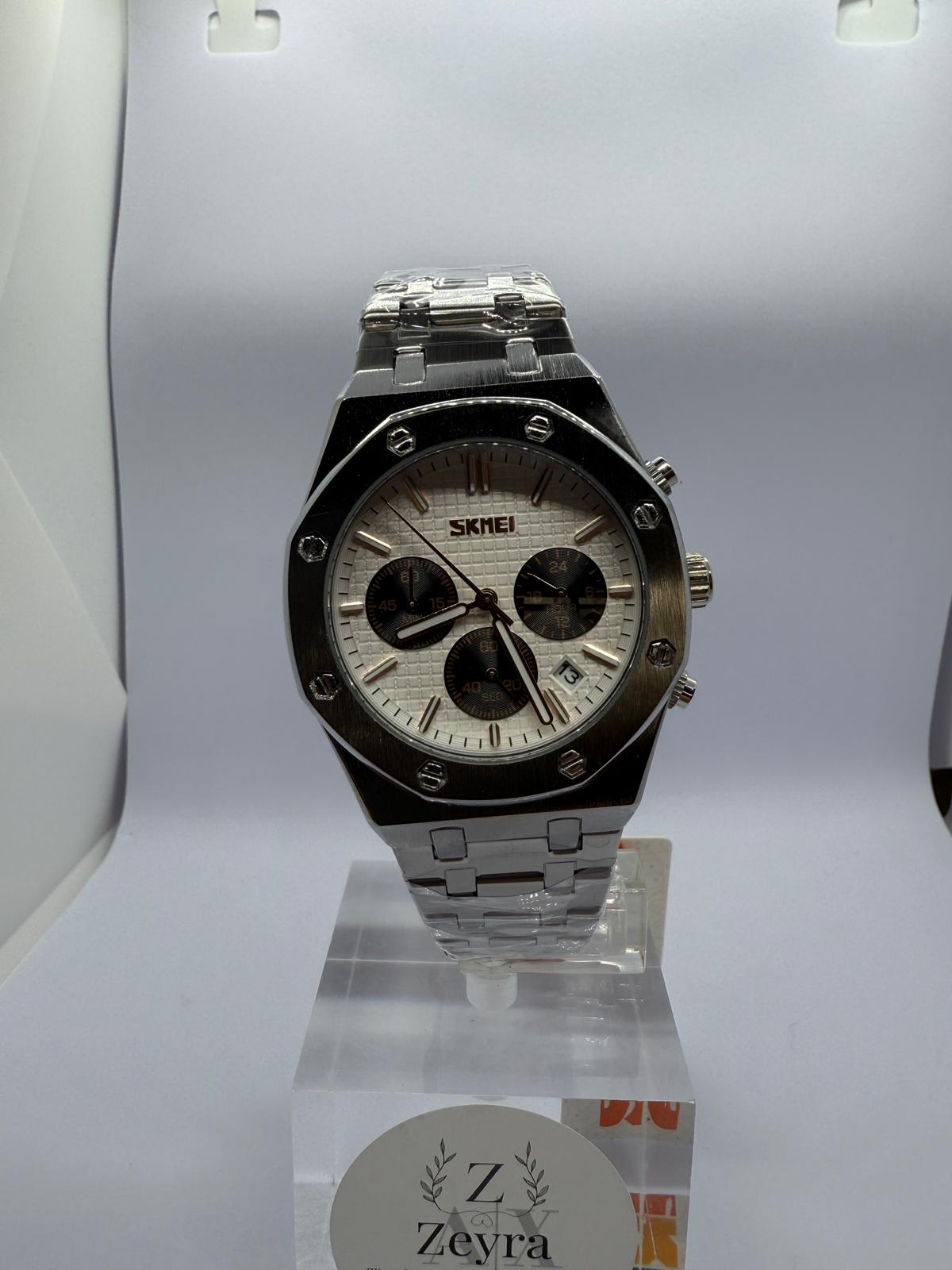 Zeyra RoyalChrono – Luxus-Chrono-Armbanduhr im Royal-Oak-Design | Gold & Silber Varianten | Edelstahlarmband | Quarzwerk | Versand aus DE